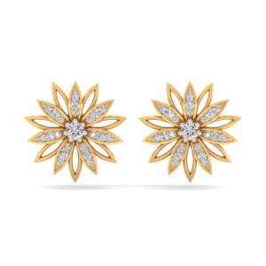 sunflower Diamond Earring