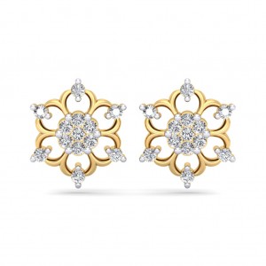 The Floral Sparkle Diamond Earrings