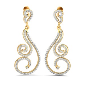 The Janet Diamond Long Earrings