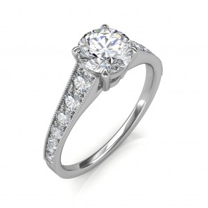 1.53 carat Platinum - Victoria Engagement Ring