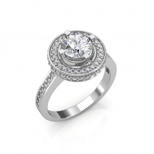 The Dual Halo Solitaire Ring