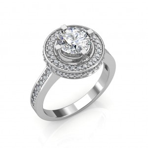 The Dual Halo Solitaire Ring