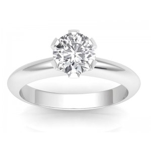 1.50 carats Platinum - Classic Six-Prong /Six-Claw Engagement Ring