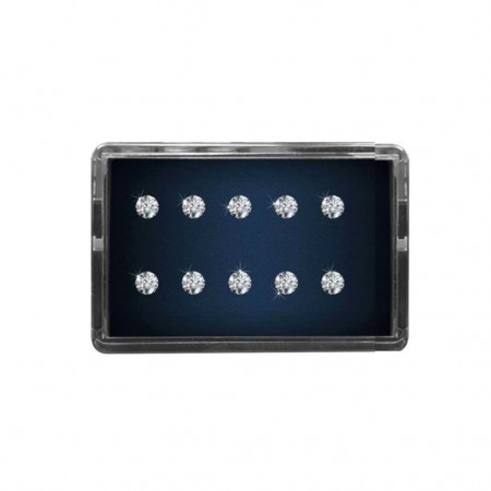 1 cent, 0.01 carat E-F VVS 10 pcs