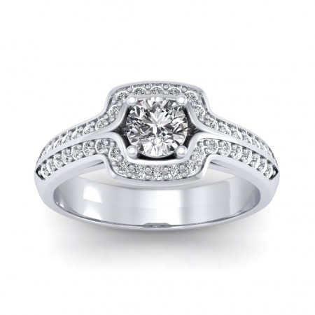 1.30 carat White Gold - Amanda Engagement Ring