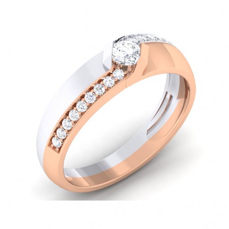 0.47 carat White & Rose Gold - Scarlett Engagement Ring