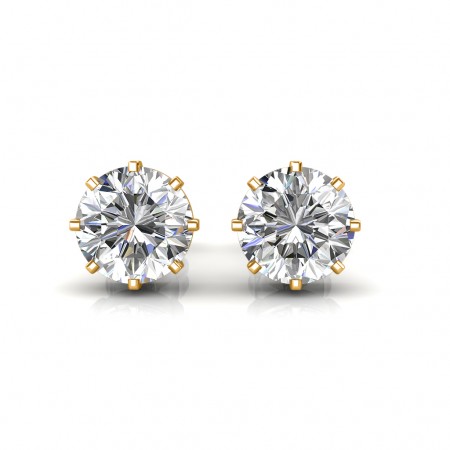 The Classic Solitaire Stud Earrings