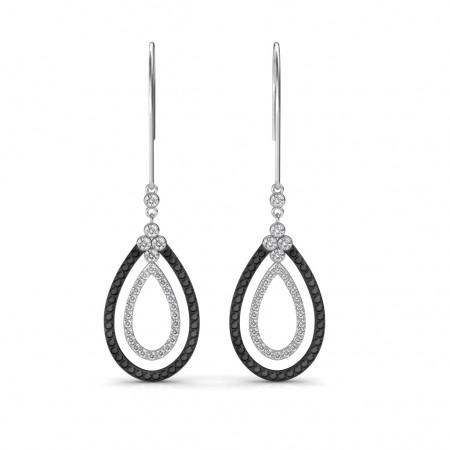 The Maya Black Diamond Earrings