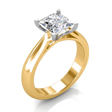 The Dual Serenity Solitaire Ring