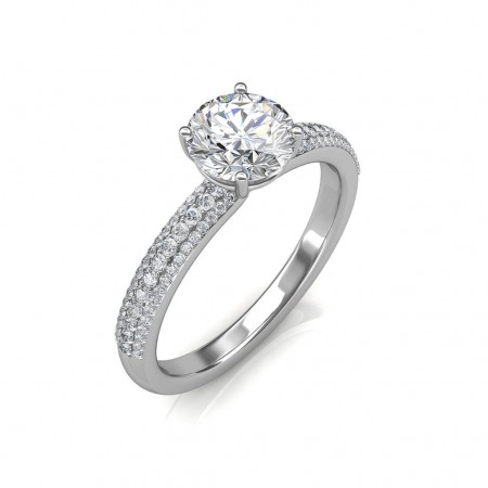 0.74 carat 18K Gold - Forever Love Engagement Ring