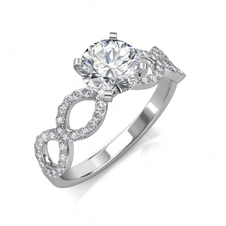 1.52 carat 18K Gold - Eternity Engagement Ring