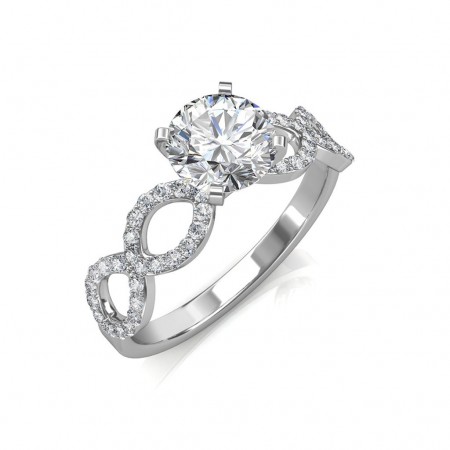  0.82 carat 18K Gold -  Eternity Engagement Ring