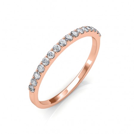 Classic Half Eternity Ring - Micro Pave