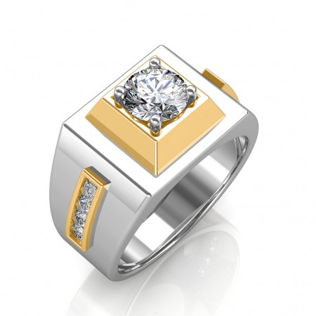 The Khufu Solitaire Ring For Him - 0.56 carat