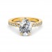 The Cindy Oval Hidden Halo Ring