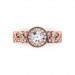 0.51 carat 18K Gold - Entwined Halo Engagement Ring