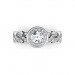 0.51 carat 18K Gold - Entwined Halo Engagement Ring