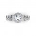 0.51 carat Platinum - Entwined Halo Engagement Ring