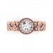 0.81 carat 18K Gold - Entwined Halo Engagement Ring