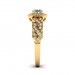 0.51 carat 18K Gold - Entwined Halo Engagement Ring