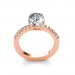 The Cindy Oval Hidden Halo Ring