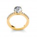 The Cindy Oval Hidden Halo Ring