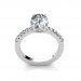 The Cindy Oval Hidden Halo Ring