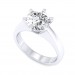 0.50 carat 18K White Gold - Neo Six-Prong/Six-Claw Engagement Ring