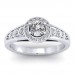 1.37 carat Platinum - Azzario Engagement Ring