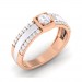 0.48 carat 18K White & Rose Gold - Naysha Engagement Ring