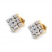 Square Diamond Earring