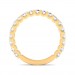 Yellow Gold U Prong 3/4 Eternity Ring - 5 cent diamonds