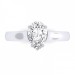 1.00 carat Platinum - Avalush Pear Ring