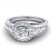 1.37 carat Platinum - Azzario Engagement Ring