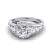 0.62 carat 18K White Gold - Azzario Engagement Ring