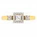 0.77 carat 18K Yellow Gold - Celina Princess Engagement Ring