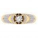 0.82 carat 18K Yellow Gold - Dina Pave Engagement Ring
