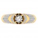 0.82 carat 18K Yellow Gold - Dina Pave Engagement Ring