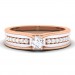 0.34 carat 18K White & Rose Gold - Tiana Engagement Ring