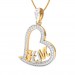 The Initials Heart Diamond Pendant