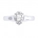 0.70 carat Platinum - Avalush Pear Ring