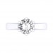 0.50 carat 18K White Gold - Neo Six-Prong/Six-Claw Engagement Ring