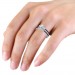 0.81 carat Platinum - Athena Engagement Ring and Wedding Band Set