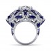 Blue Sapphire Diamond Ring