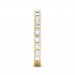 Yellow Gold U Prong 3/4 Eternity Ring - 5 cent diamonds