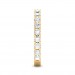 Yellow Gold U Prong 3/4 Eternity Ring - 5 cent diamonds