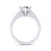 0.50 carat 18K White Gold - Neo Six-Prong/Six-Claw Engagement Ring