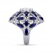 Blue Sapphire Diamond Ring