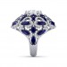 Blue Sapphire Diamond Ring