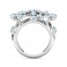 Light Blue Gemstone Diamond Ring